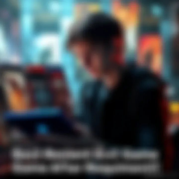 A gamer browsing through Resident Evil game covers, looking for recommendations after playing Requiem.