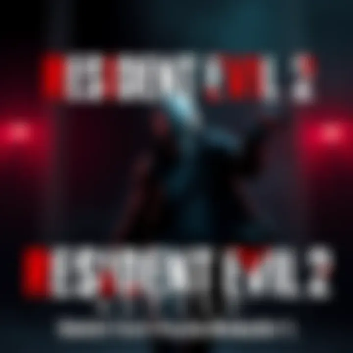 Cover art of Resident Evil 2 Remake featuring a zombie and protagonist in dark setting
