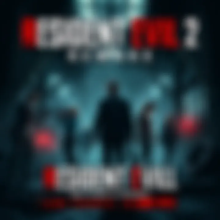 Cover art featuring characters from Resident Evil 2 Remake in a dark, eerie setting
