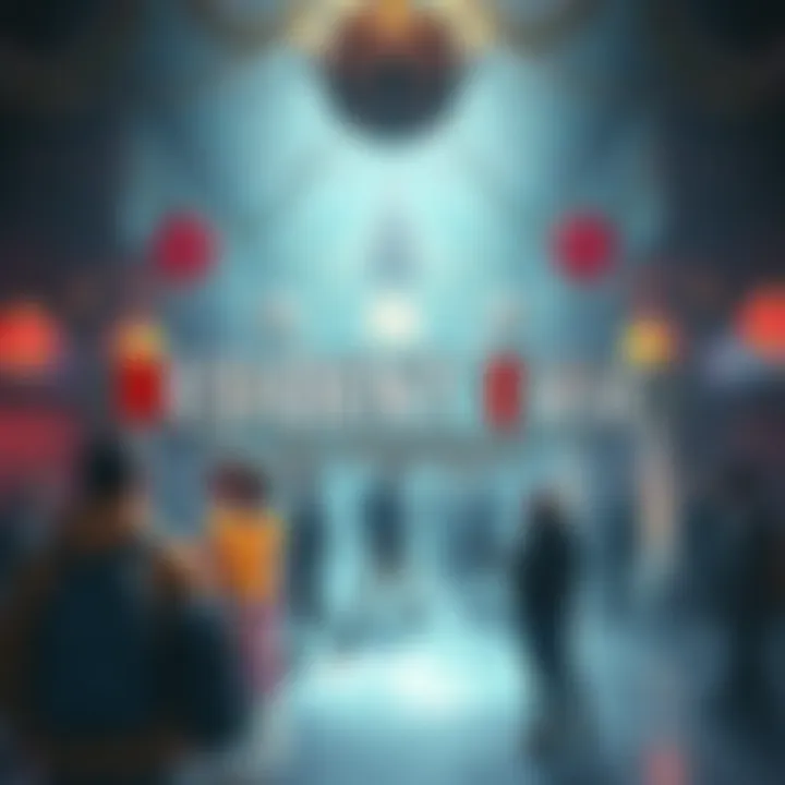 A festive scene celebrating Resident Evil's 30th anniversary with decorations and fans enjoying the event.