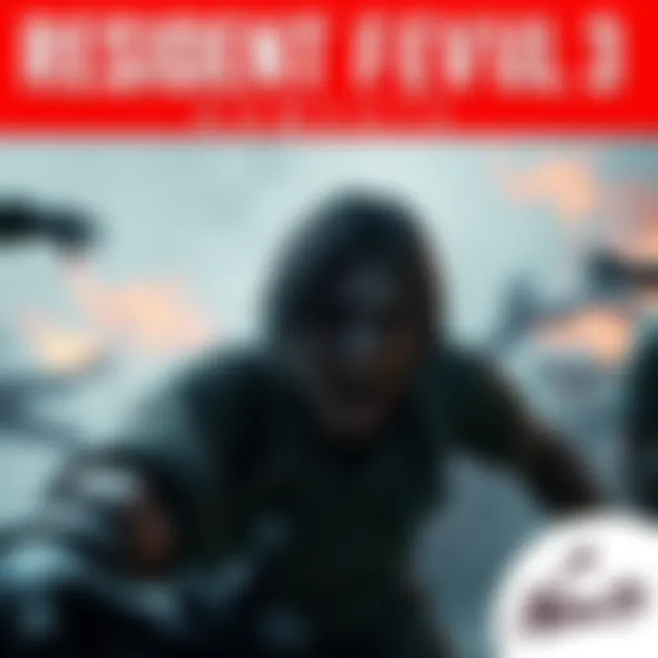 A screenshot of gameplay from Resident Evil 3 Remake showing an intense zombie encounter.