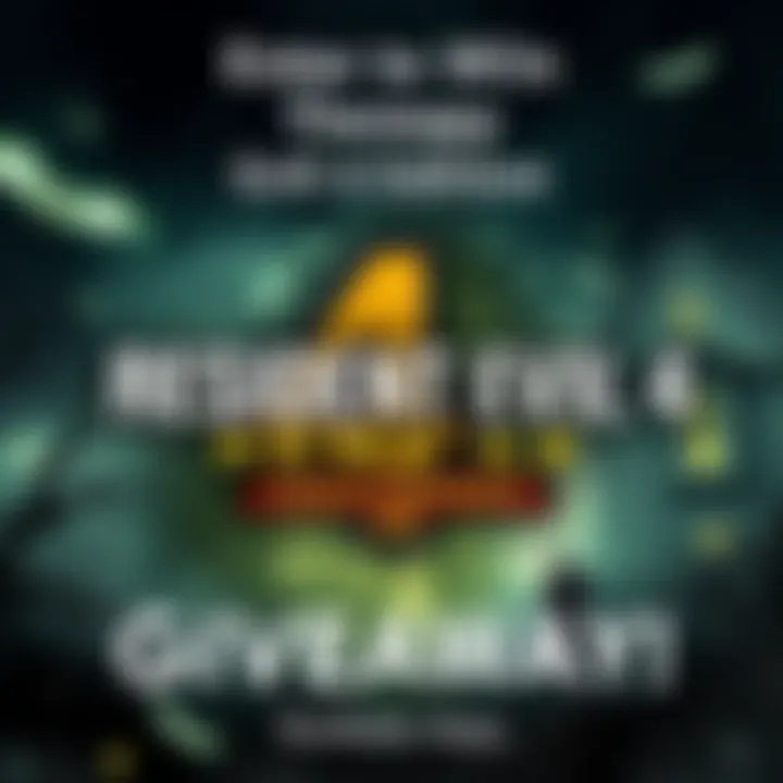 A promotional image featuring the Resident Evil 4 Remake Gold Edition logo with a spooky background and horror elements such as bats and a haunted house.