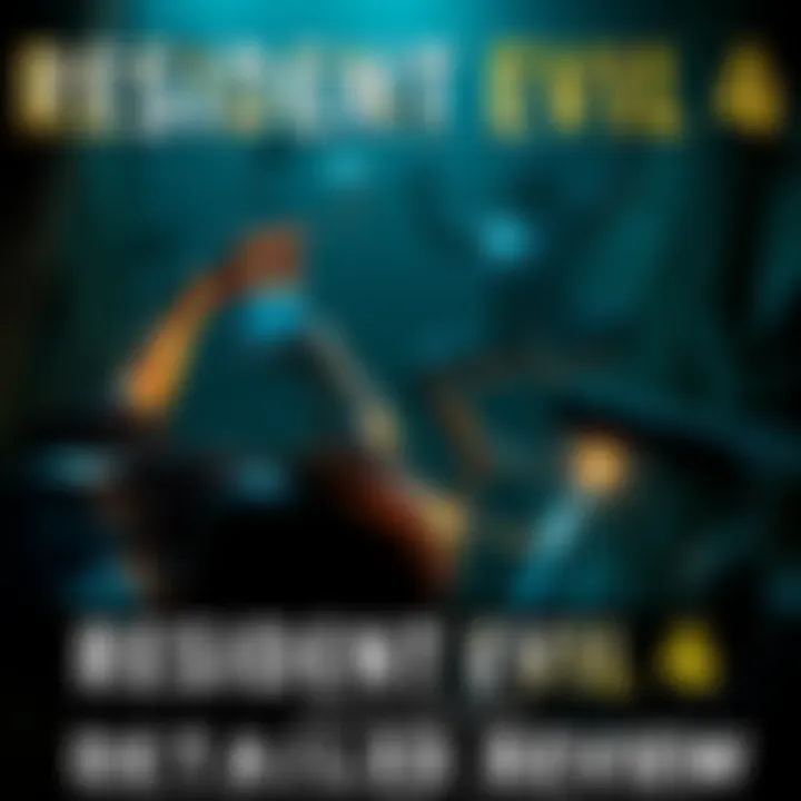 A scene showcasing the intense gameplay of Resident Evil 4 Gold Edition with improved graphics and characters facing threats in a dark environment.