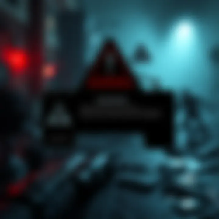 A warning message about using cheat engines in video games with a background of Resident Evil 4 Remake gameplay