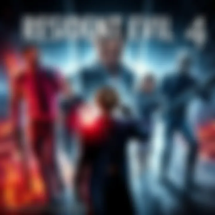 Cover art of Resident Evil 4 Remake showing iconic characters and intense action scenes