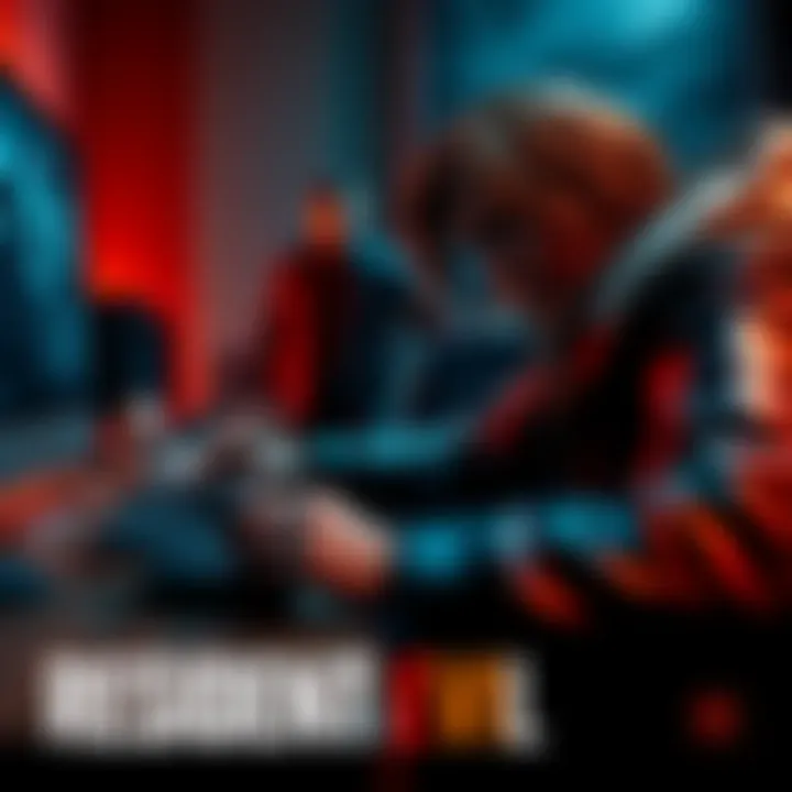 A player struggles with controls in Resident Evil 5, showcasing a keyboard and controller setup.