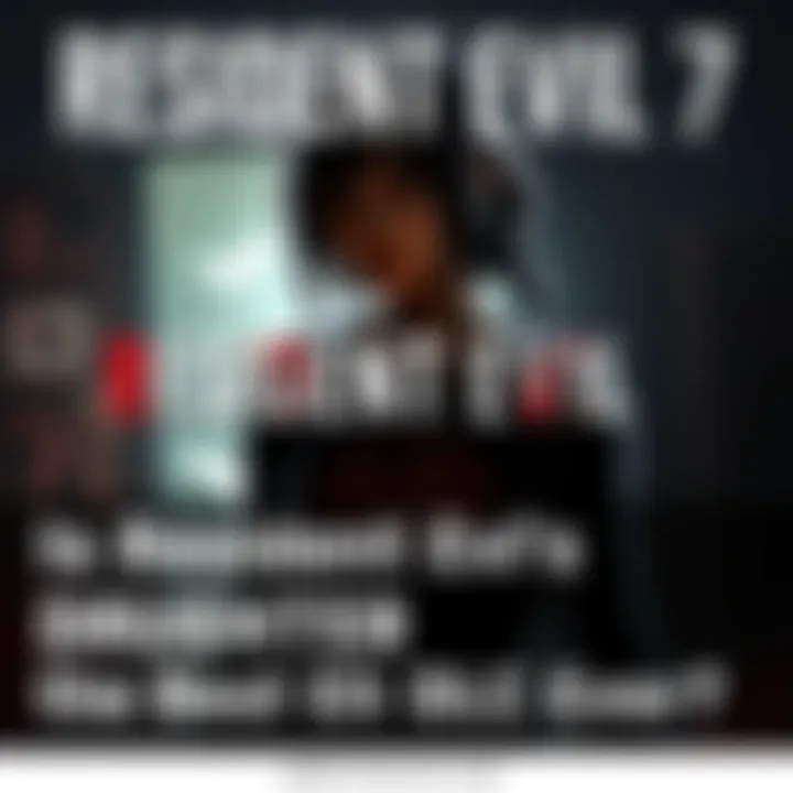 Resident Evil 7 Daughter DLC Cover Cover art showing the character from Resident Evil 7's Daughter DLC with a dark, eerie background