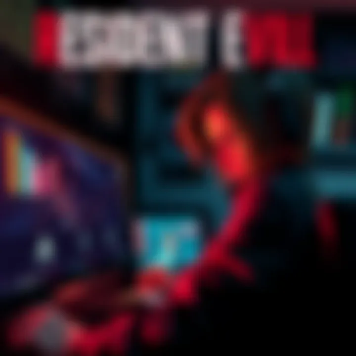 A person looking frustrated at their PS5 while trying to access Resident Evil 7 DLC that didn't transfer properly from PS4.