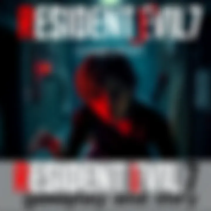 Resident Evil 7 Gameplay Scene A tense moment in Resident Evil 7 showcasing a character in a dark, eerie environment with haunting visuals