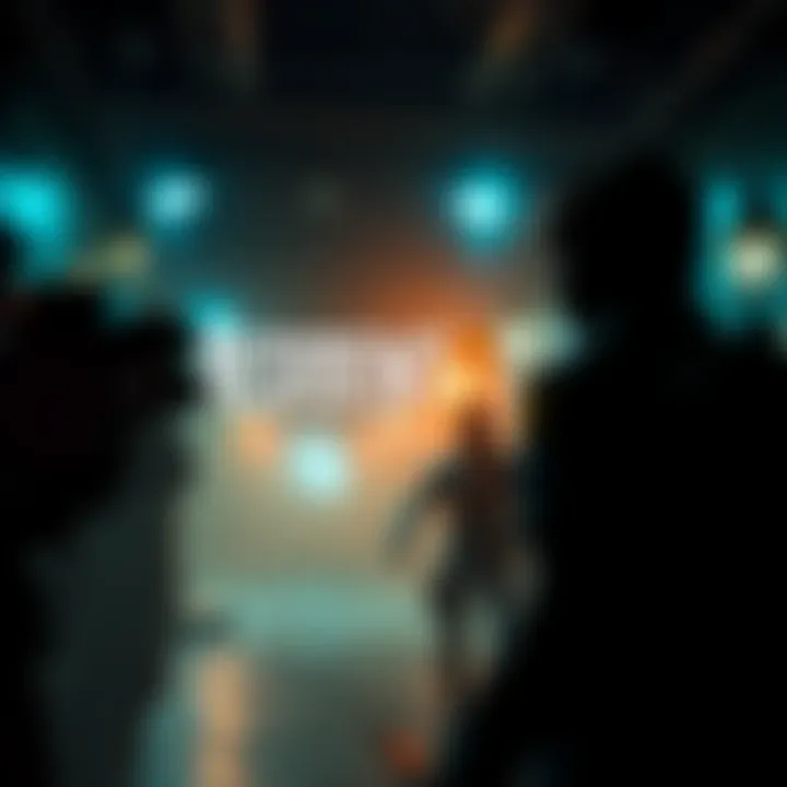 A tense moment from Resident Evil 9, showcasing eerie atmosphere and character exploration.