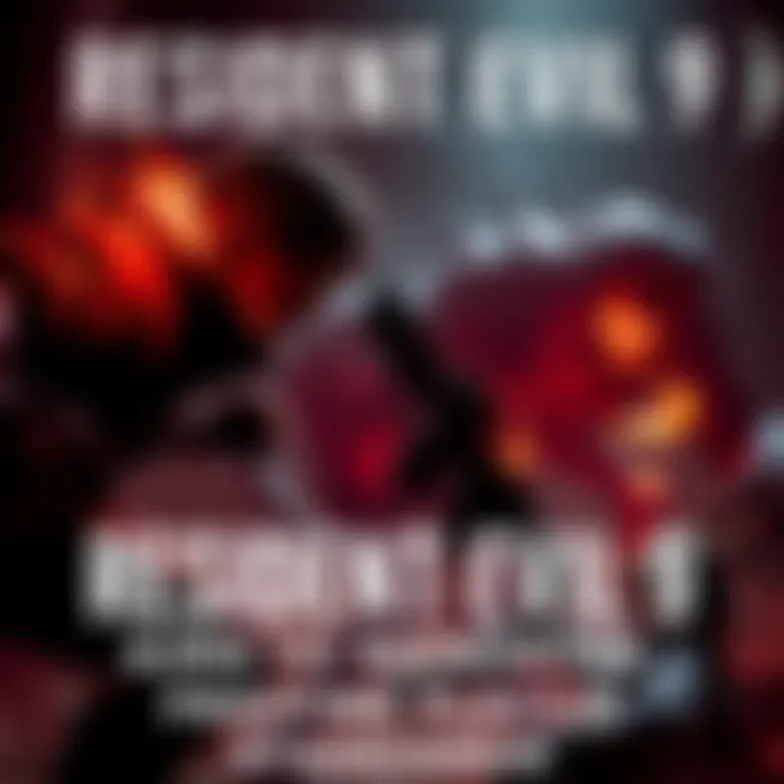 A scene from Resident Evil Requiem showing intense action with a character battling creatures in a dark environment