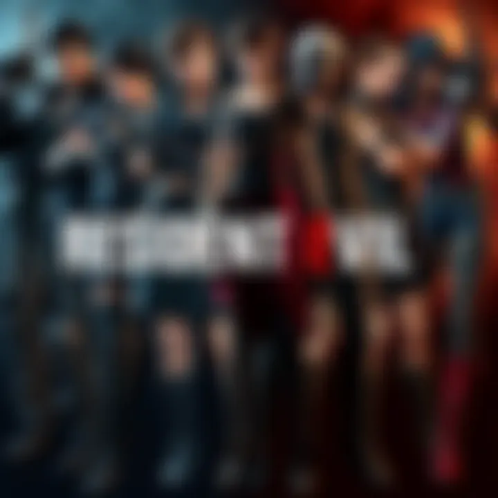 A collage of various alternate costumes from Resident Evil games featuring different characters in unique outfits.