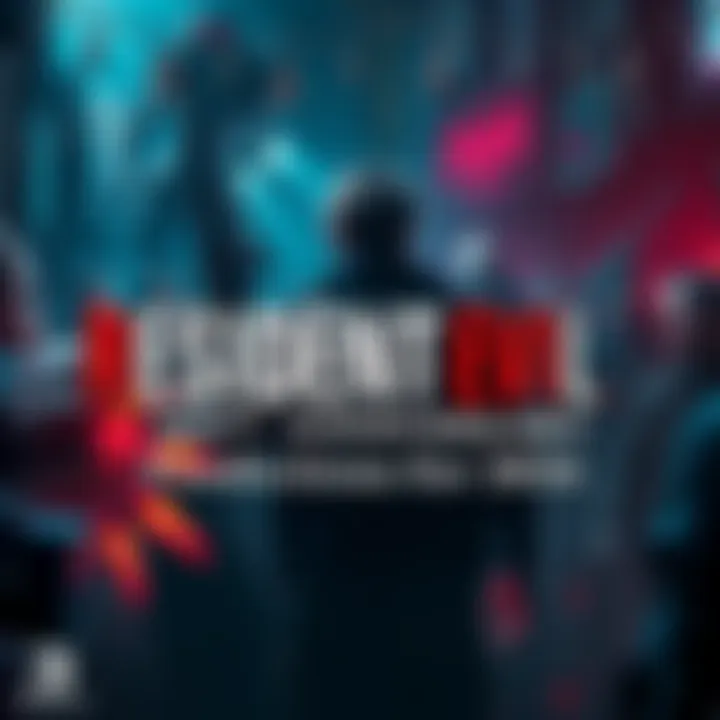 Celebration of Resident Evil's 30th anniversary with game characters and iconic items in the background