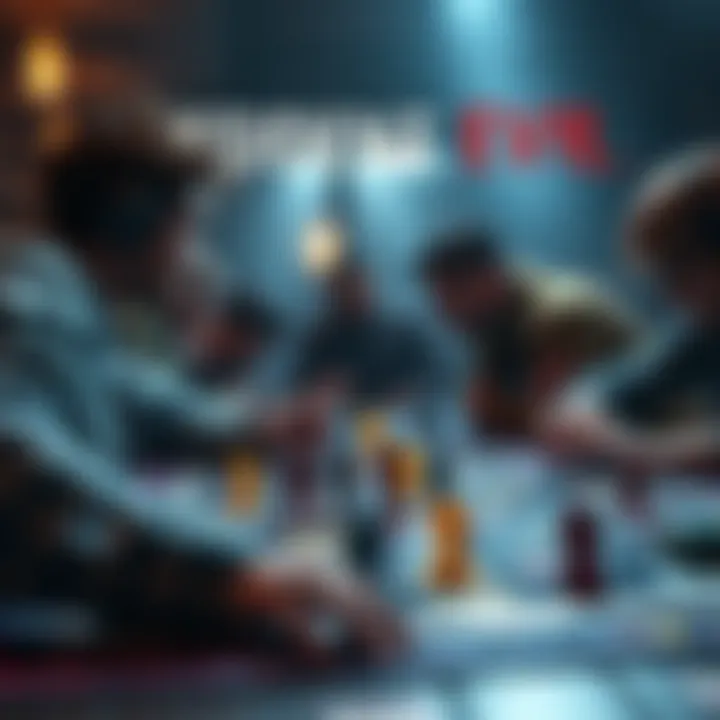 Resident Evil Board Game Scene Players engaged in a game of Resident Evil Board Game with expansions, showcasing game pieces and a game board.