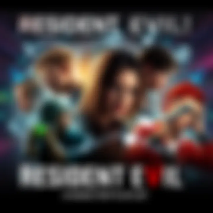 A collage showing various Resident Evil characters with music notes around them, illustrating their individual music tastes.