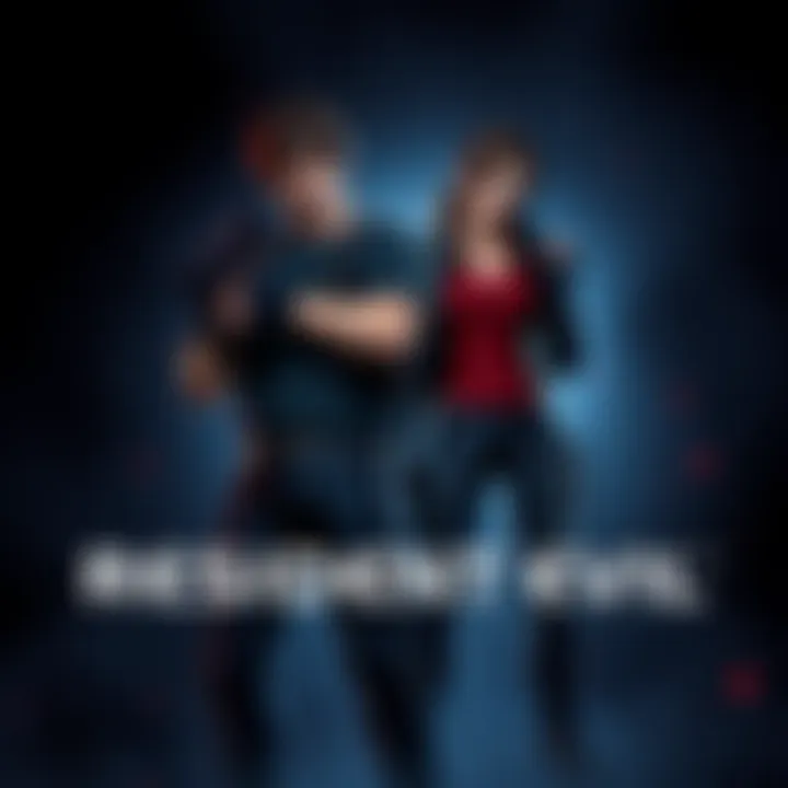 Leon S. Kennedy and Jill Valentine standing together in an action pose