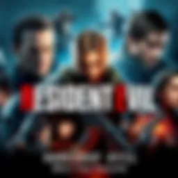 Resident Evil Characters Collage of popular characters from Resident Evil, showcasing their unique designs and personalities.