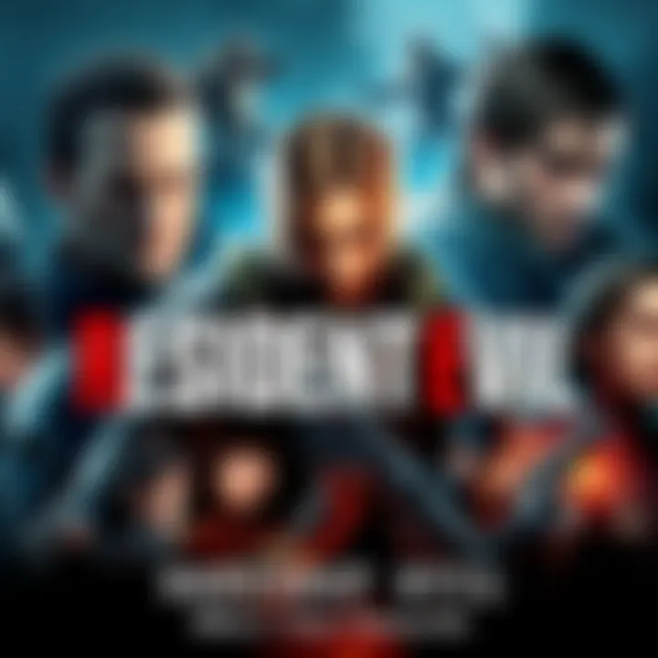 Resident Evil Characters Collage of popular characters from Resident Evil, showcasing their unique designs and personalities.