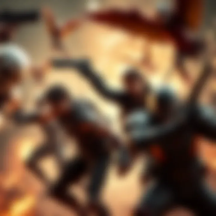 Various Resident Evil characters showcasing their superhuman abilities during an intense scene