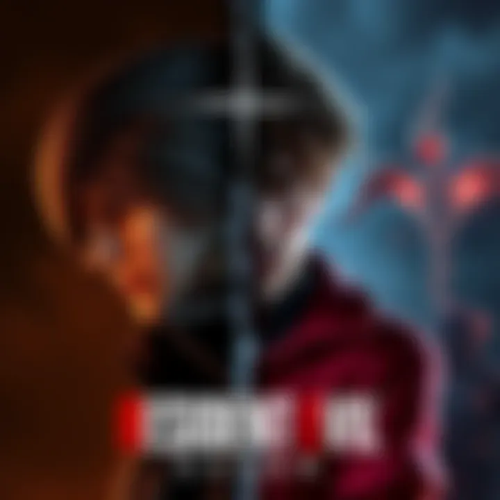 A side-by-side view of iconic characters from Resident Evil 2-3 and Resident Evil 7-8, showcasing their different styles and gameplay elements.