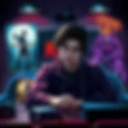 A gamer contemplating between Resident Evil 2 and Nemesis 3, surrounded by game covers and a console setup.