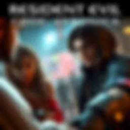 Scene from the Resident Evil Code: Veronica trailer showing iconic characters and intense gameplay action