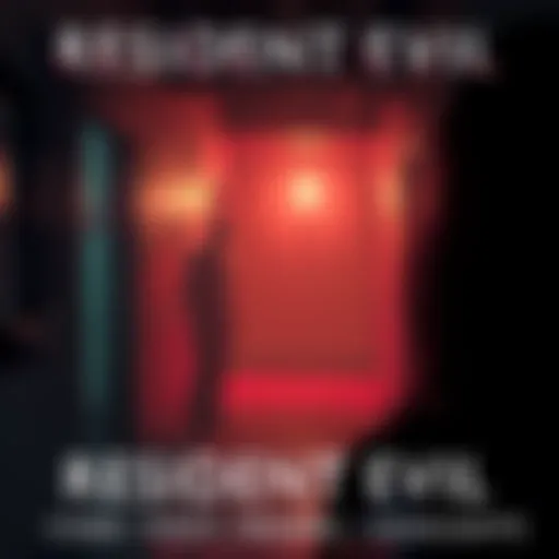 Scene from Resident Evil - Code: Veronica trailer showing a character in a dark environment with eerie lighting and suspenseful atmosphere