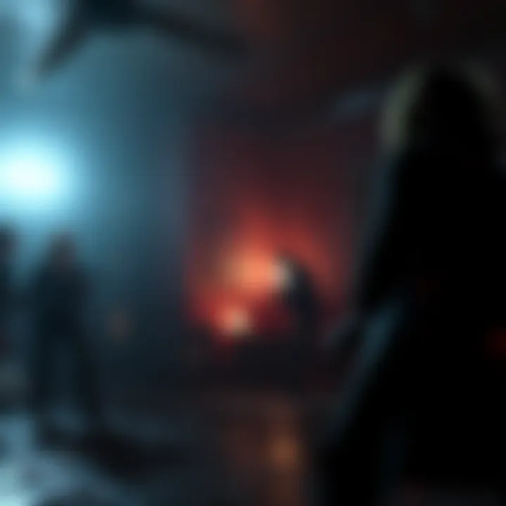 Screenshot from the Resident Evil Code Veronica trailer showing dark, suspenseful gameplay and characters in a tense setting.