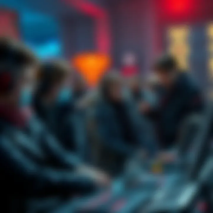 A group of gamers discussing their opinions on Resident Evil games at a gaming forum, with some showing dedication while others seem less engaged.