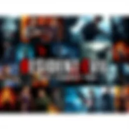 A collage of various Resident Evil game covers showcasing different characters and gameplay scenes