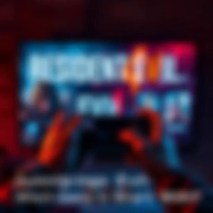 A person holding a game controller, looking at a screen displaying Resident Evil 4 and other game titles, pondering their choice as an entry point into the series.