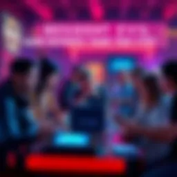 A group of people sharing their first Resident Evil game experiences at a gaming event, with nostalgic expressions and gaming memorabilia around them.