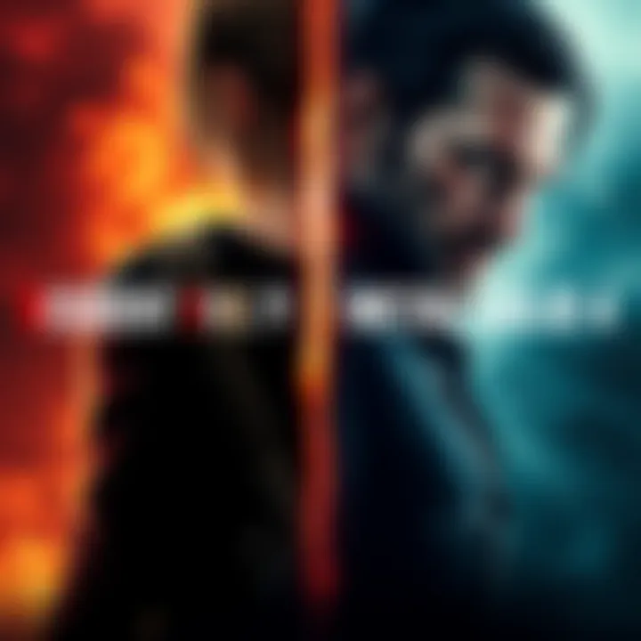 A split image showing key characters from Resident Evil 9 on one side and Metal Gear Solid 4 on the other, highlighting their unique styles and settings