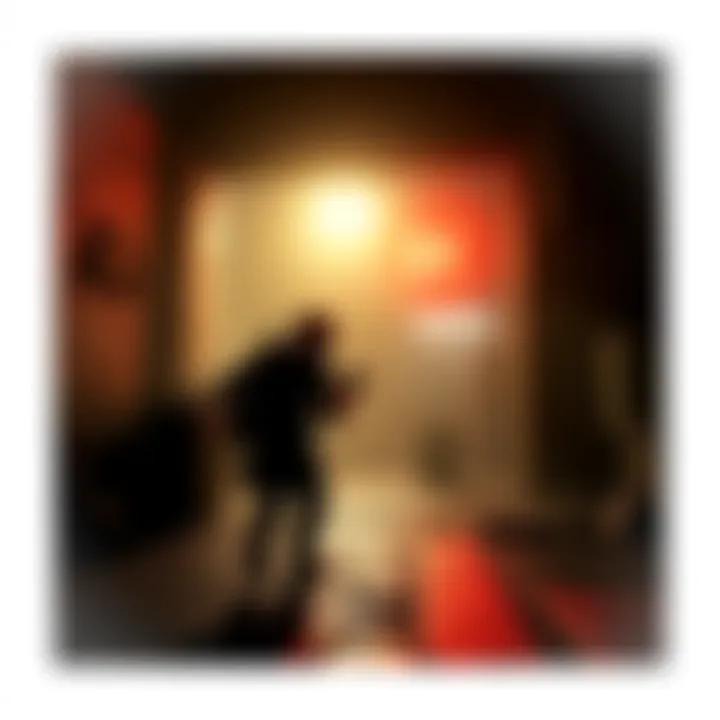 A player character exploring a well-lit area in a Resident Evil game, featuring action elements without horror, showcasing engaging gameplay