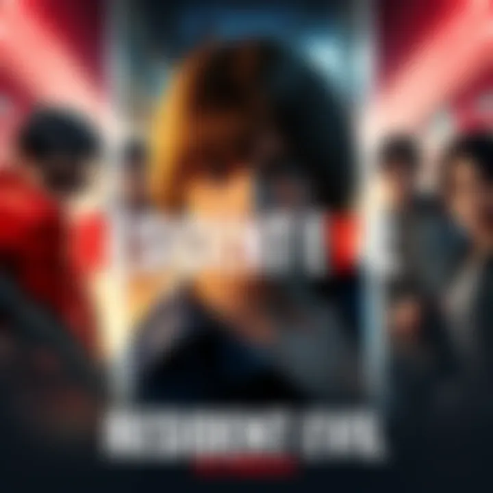 A collage featuring key characters from Resident Evil Outbreak, including Ashley Ashcroft, in an action-packed scene.