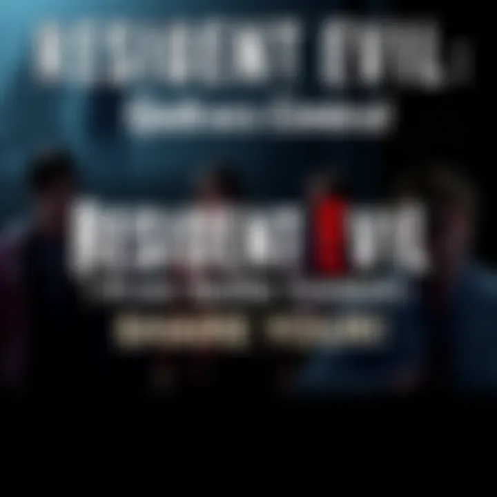 Resident Evil Quotes Contest A graphic showing popular quotes from the Resident Evil video game series against a dark, eerie background with iconic characters from the game.