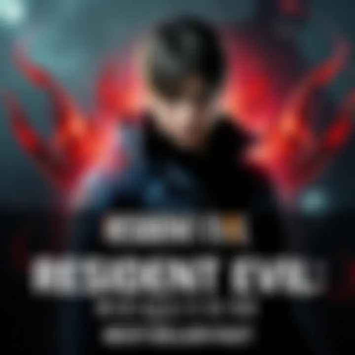 Cover art showing the main character from Resident Evil: Requiem with intense background imagery