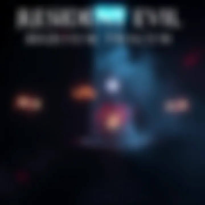 A dark, atmospheric scene from Resident Evil Requiem showing enhanced lighting and shadow effects, creating a horror-filled environment.