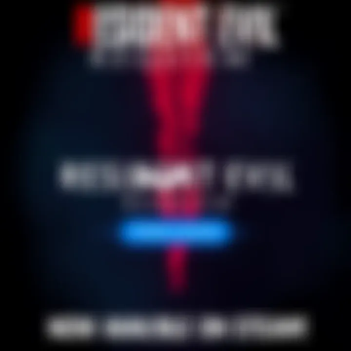 Resident Evil Requiem Preload Announcement A promotional image showing the Resident Evil Requiem logo with a Steam preload button, set against a dark, immersive background.