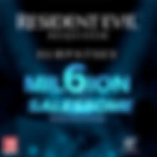Resident Evil Requiem Sales Milestone A graphic showing a video game cover of Resident Evil Requiem with a sales figure of over 6 million units.