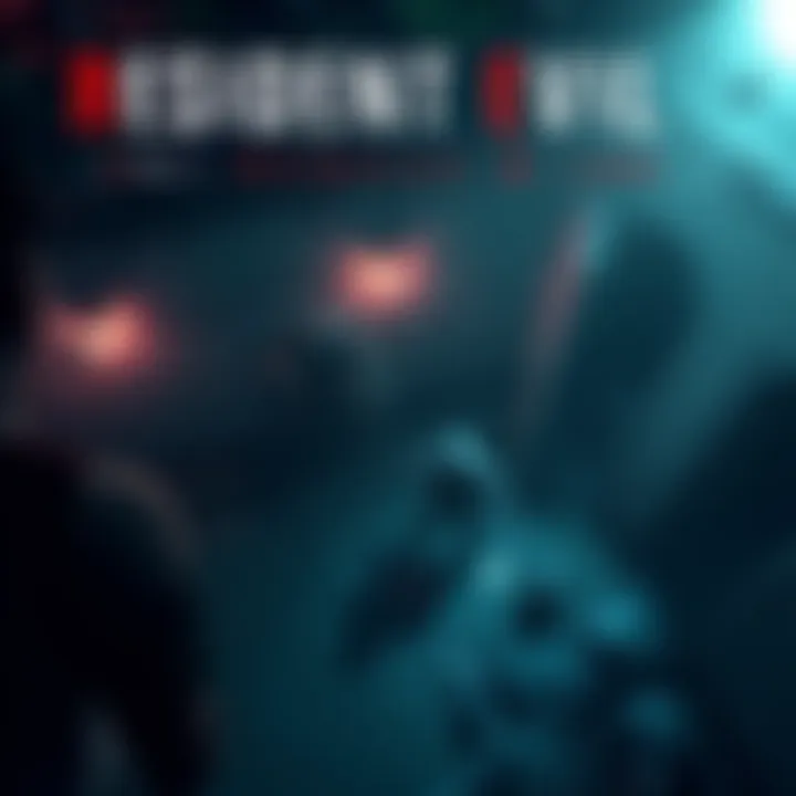 A tense scene from Resident Evil Requiem showing a challenging survival horror environment with dark lighting and eerie details.