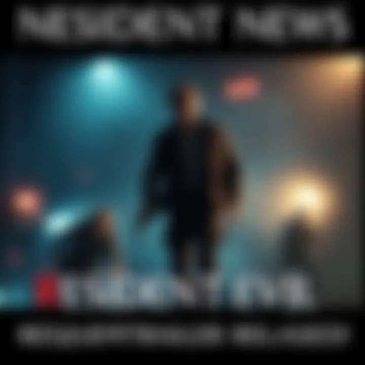 A thrilling scene from the Resident Evil Requiem trailer featuring intense action and characters in a dark environment