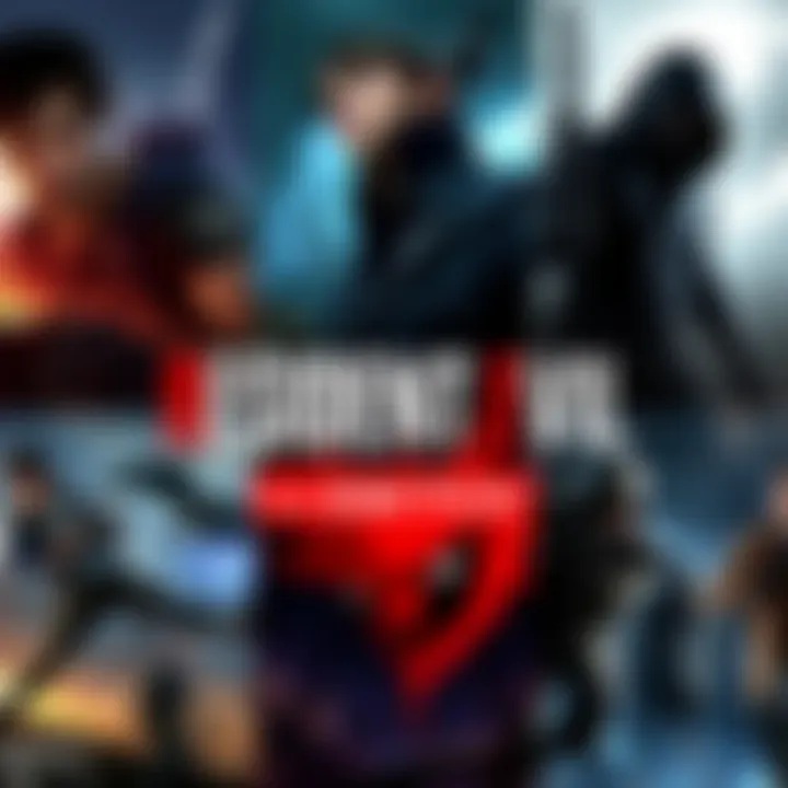 A collage of various Resident Evil game covers available on Nintendo Switch, including characters and gameplay scenes, highlighting options for players.