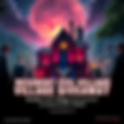 A graphic promoting the Resident Evil Village giveaway, featuring vibrant colors and details about movie recommendations and a prize draw date.