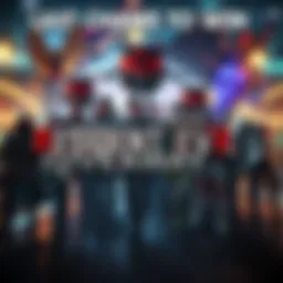 A graphic showing a Resident Evil Village key giveaway with a background of popular characters from the game.