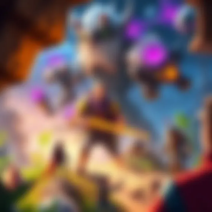 Resource Management and Tech Unlocking A vibrant scene depicting players managing resources and unlocking technology in a game similar to Factorio and Planet Crafter