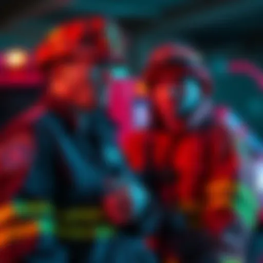 A responder expresses regret while discussing emergency response delays with a colleague, emphasizing the need for better access to life-saving equipment.