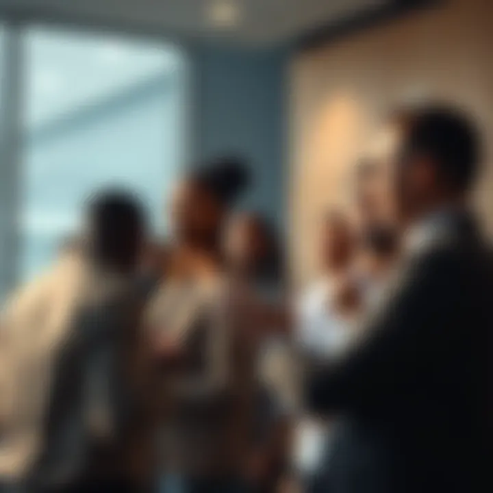 A group of diverse people engaging in a discussion, addressing concerns with confidence and openness.