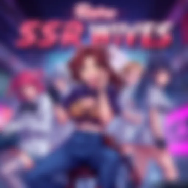 A nostalgic poster featuring characters from SSR Wives in a classic gaming magazine style