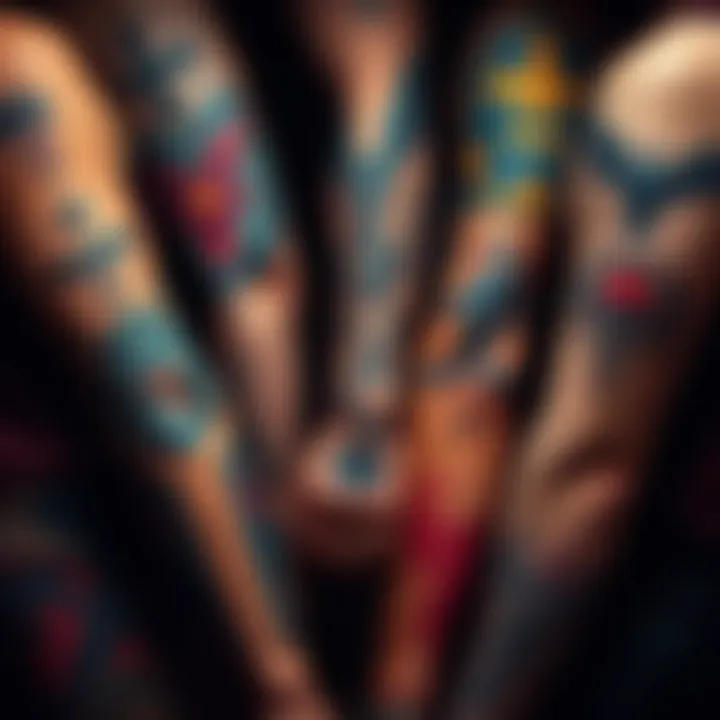 Collection of Returnal tattoos featuring symbols and themes from the game on different people's arms and skin.